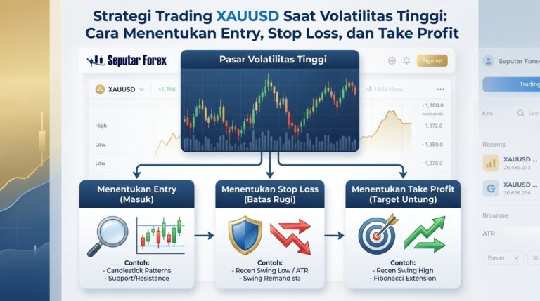 Strategi Trading XAUUSD Saat Volatilitas Tinggi: Cara Menentukan Entry, Stop Loss, dan Take Profit
