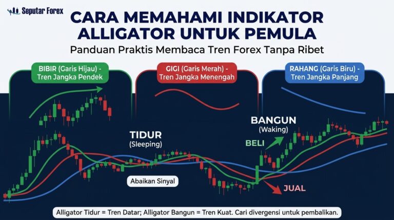Cara Memahami Indikator Alligator untuk Pemula: Panduan Praktis Membaca Tren Forex Tanpa Ribet