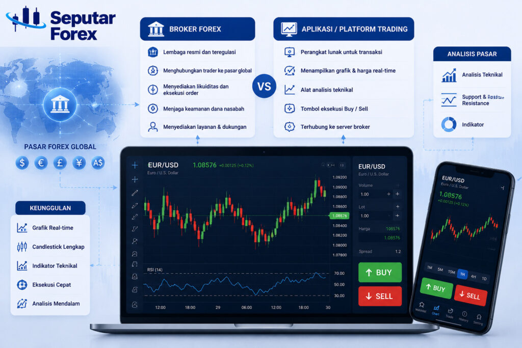 perbedaan-broker-forex-dan-platform-trading-online